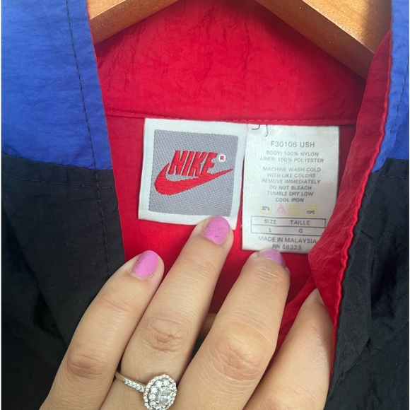 Nike Vintage Windbreaker 90s Large - Picture 3 of 10